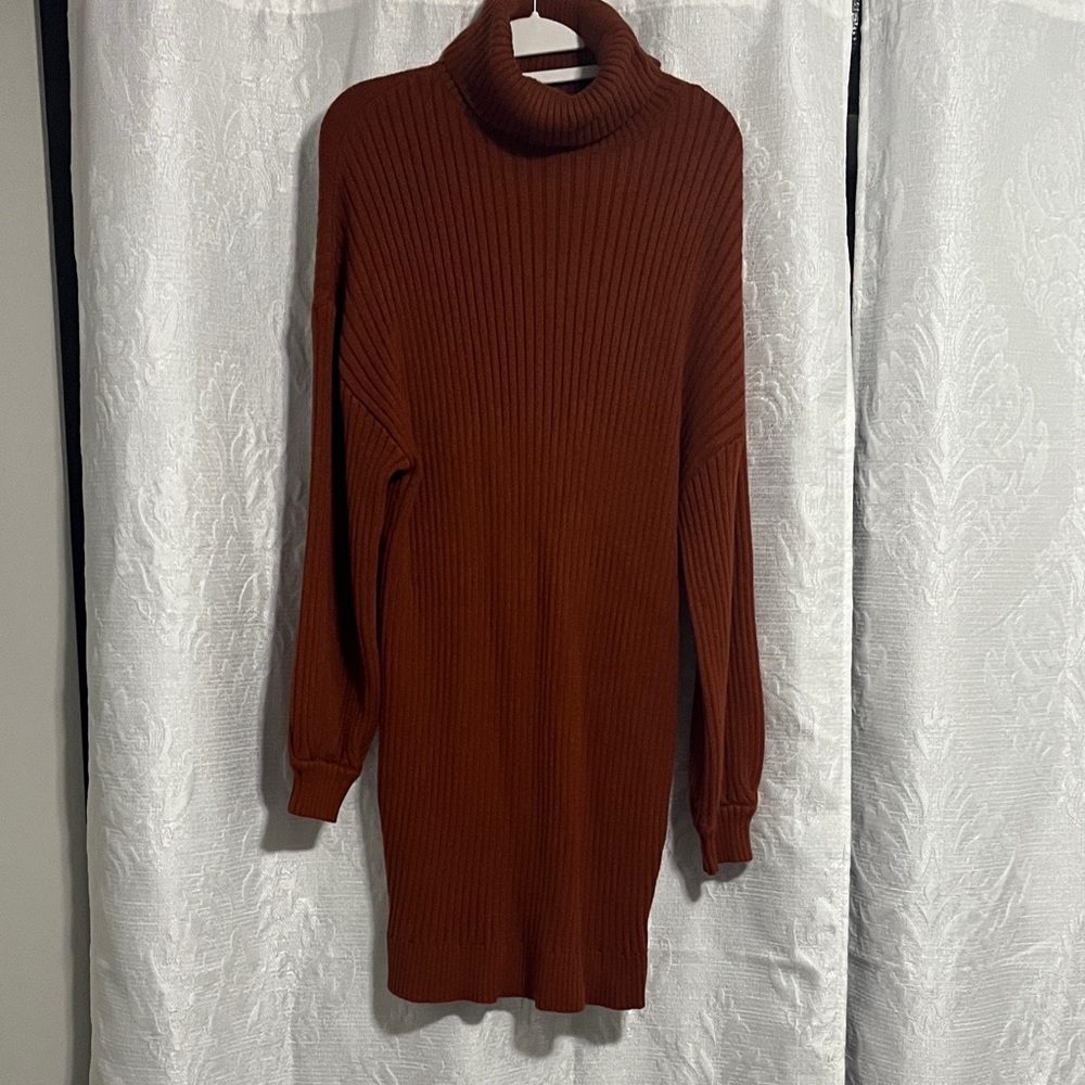 Cozy Cinnamon Turtleneck Sweater